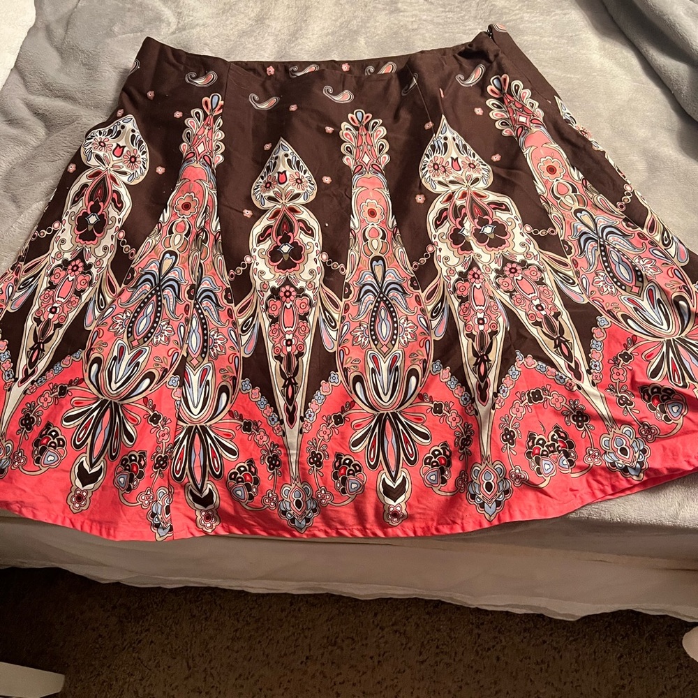 A-line knee length skirt
